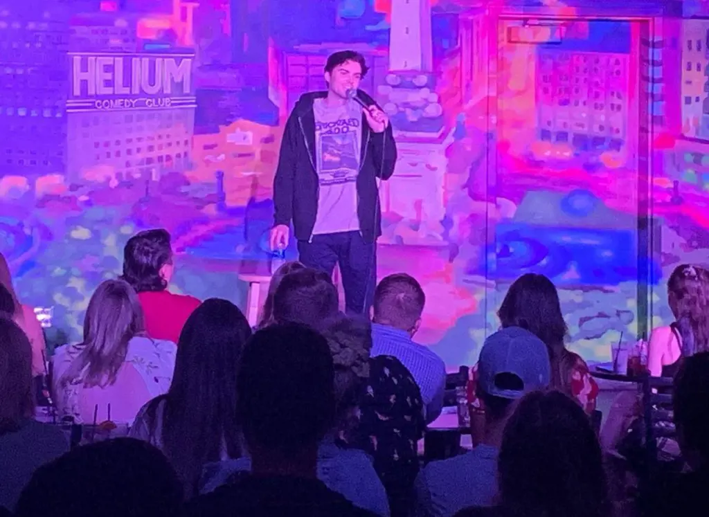 Michael Longfellow performed in Downtown Indianapolis at Helium Comedy Club Indy