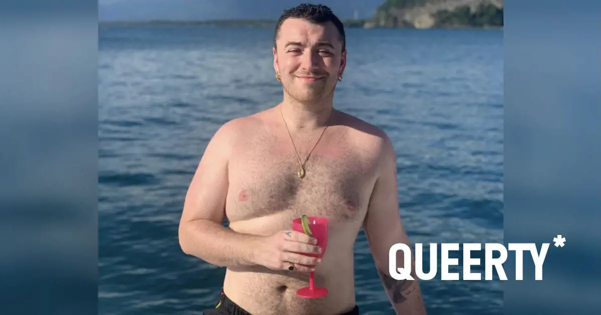 Singer Sam Smith on a vacation 