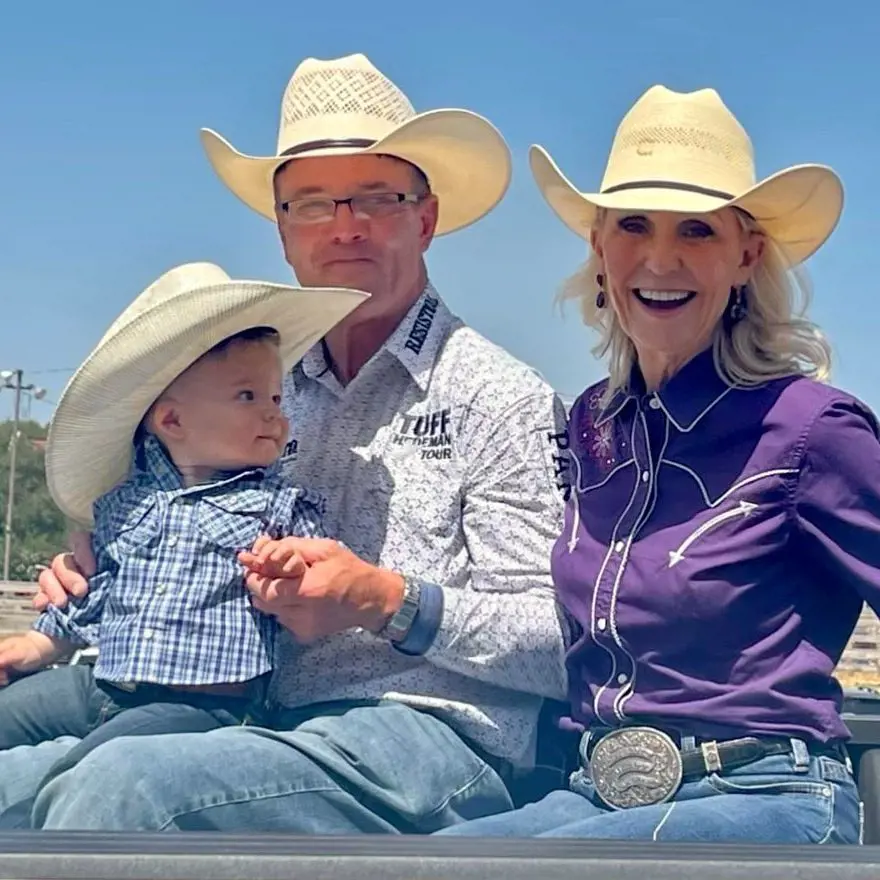 Tuff Hedeman and family at the National Day of the Cowboy Parade