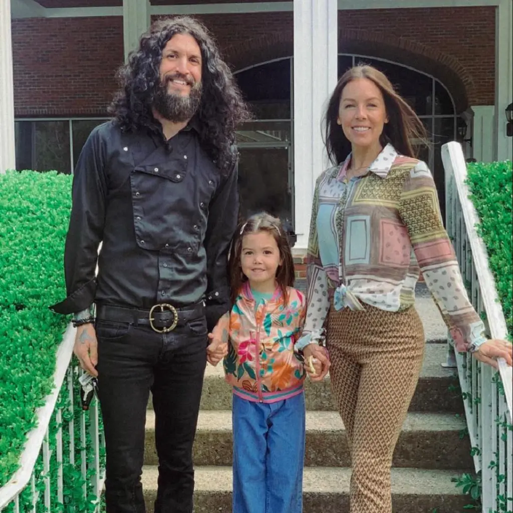 Tommy Clufetos With His Wife Casey Clufetos And Daughter June 