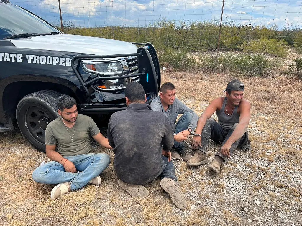timothy japhet from texas arrested over immigration and smuggling of four people, as in picuture, their identities are yet to be confirmed and disclosed by Kinney County Courthouse
