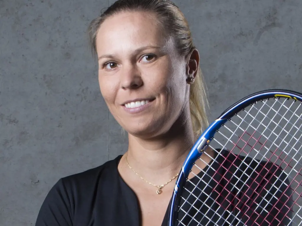 Lucie Hradecka, a professional Tennis player.