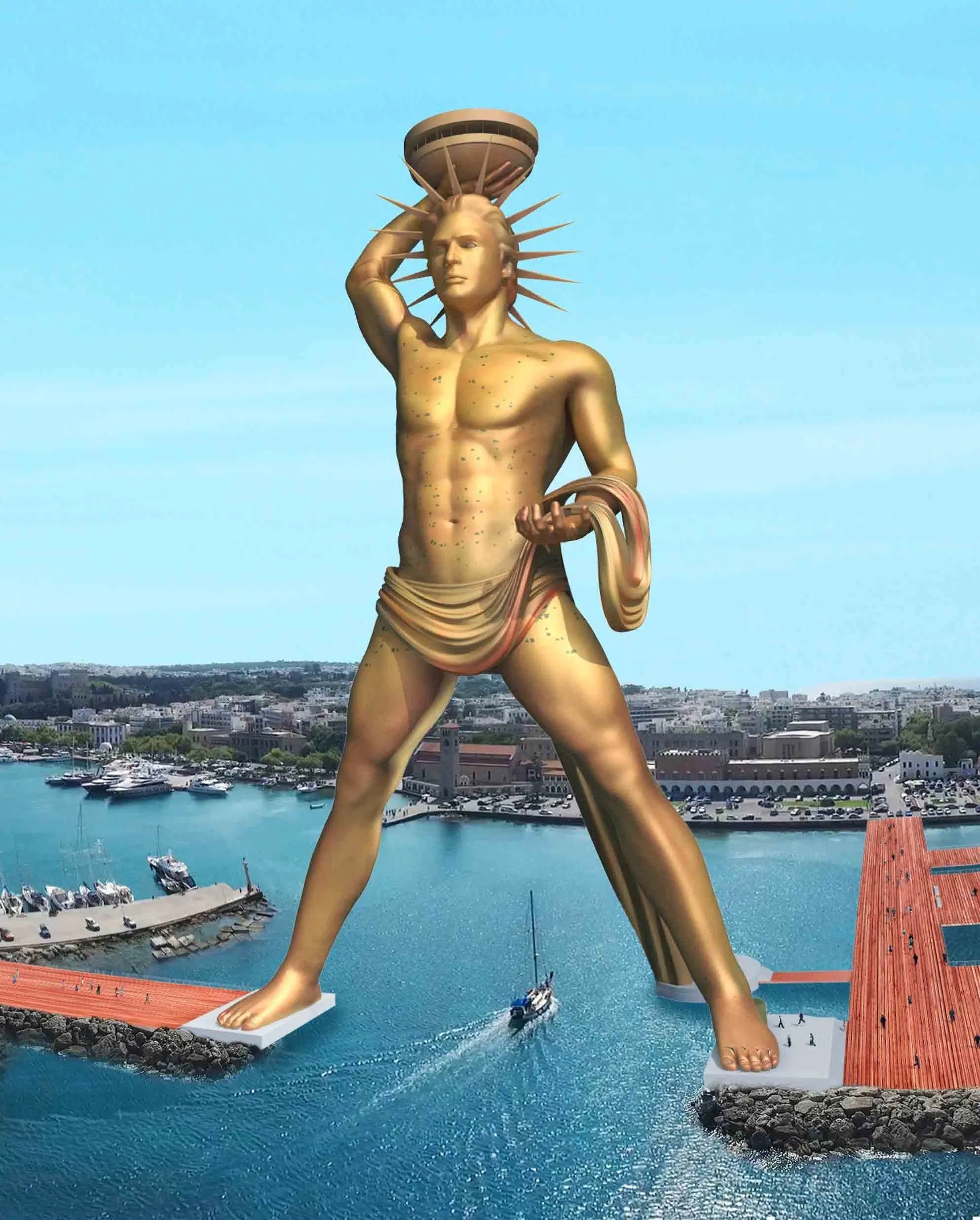 There have been talks about the rebuilding of Colossus of Rhodes