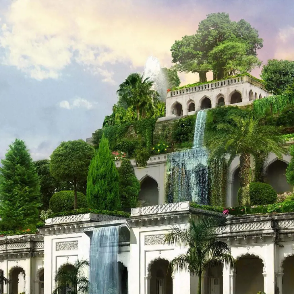 Hanging Gardens of Babylon are present in the form of gardens on tereaces