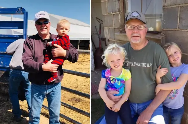 Heaton's father enjoyed spending fun time with his grandchildren on the farm and watching them compete in sports
