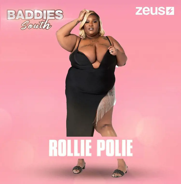 Her poster for the Tv show Baddies South which premiers on Zeus Tv 