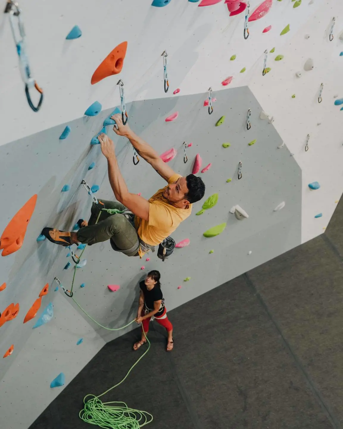 Rock climbing is another thrilling date experience a couple can experience through this date idea.