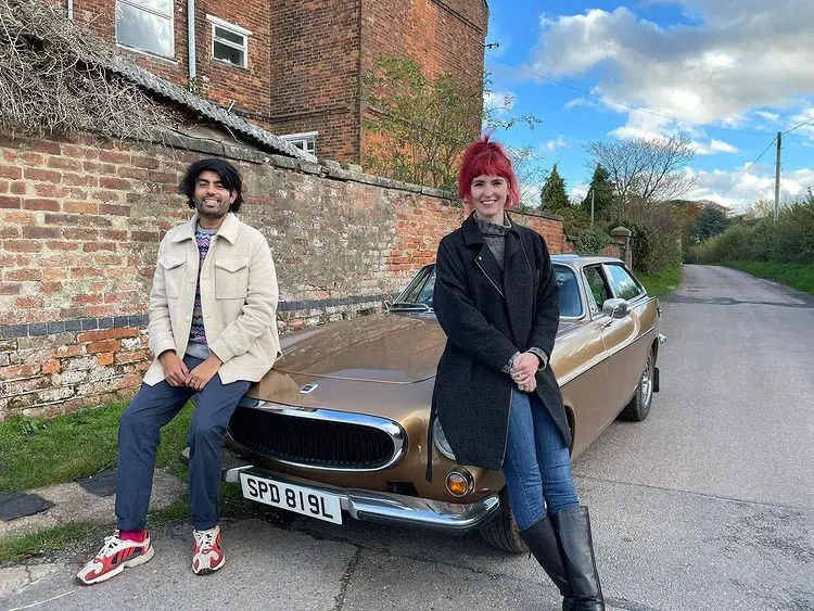Khan and Balmer are ready to drive around the beautiful Lake District in a stunning classic car