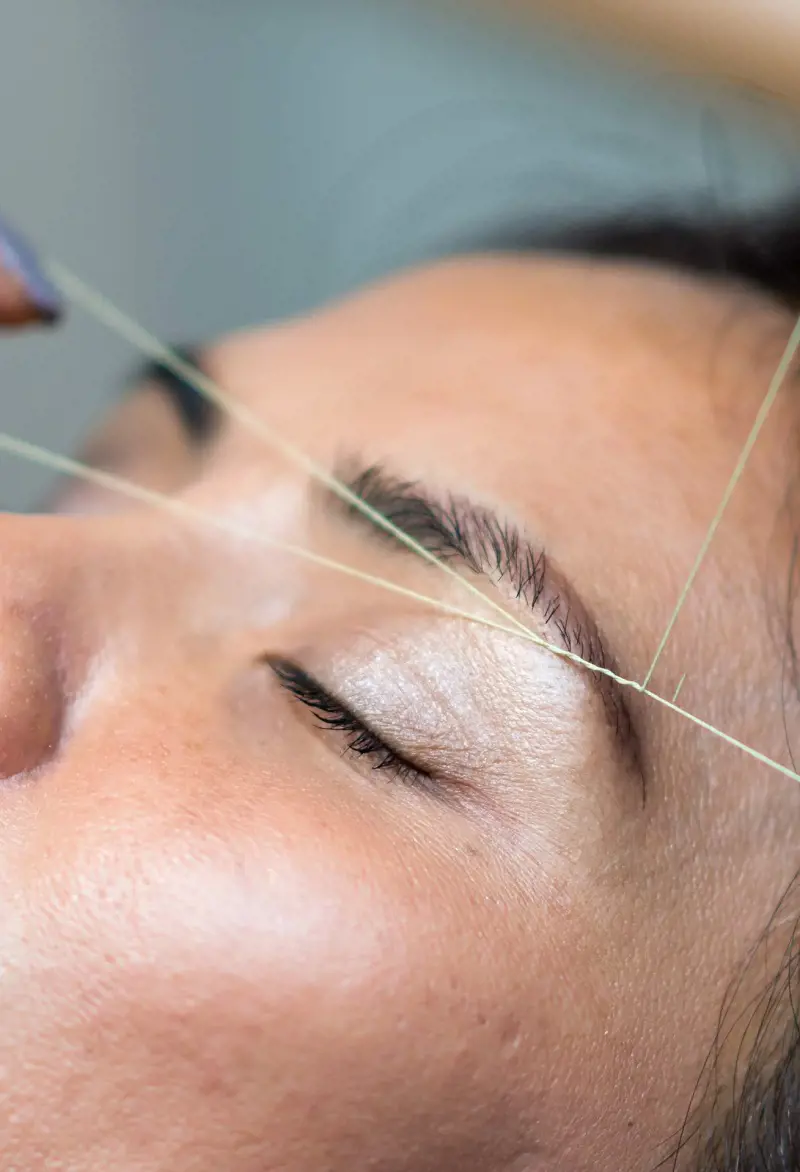 Brow threading is the safest and most precise method of hair removal as mentioned by Browz & Beauty