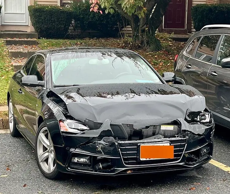 Kryss shared a photo of her car after the accident on Instagram; fortunately, she walked away from the accident okay