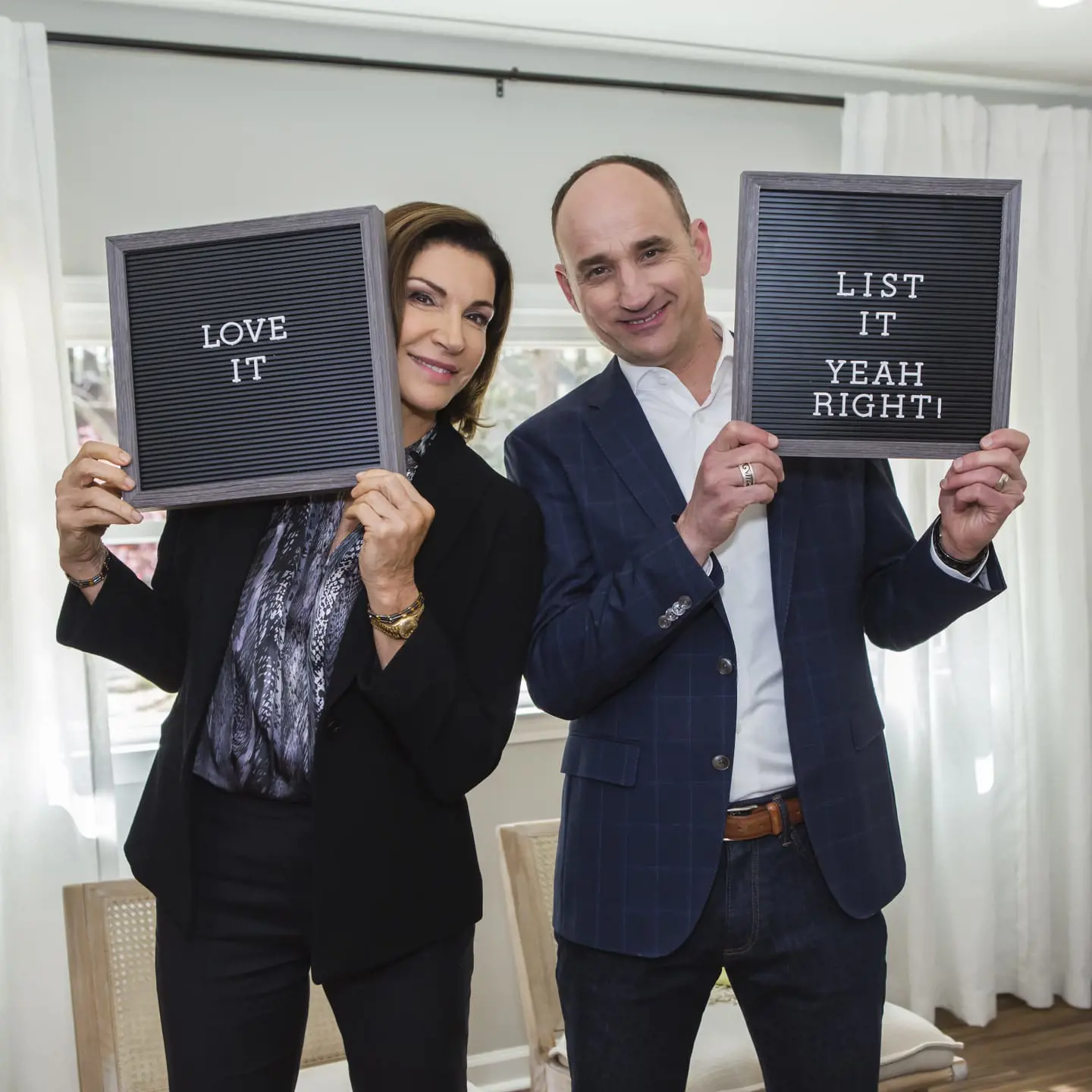 Love It or List It is headed by Hilary Farr and David Visentin.
