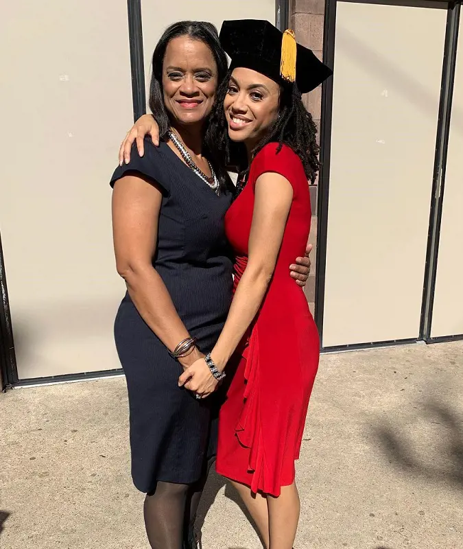 Mother Kim Staten with her wonderful daughter Bree at her graduation ceremony in July 11, 2020.