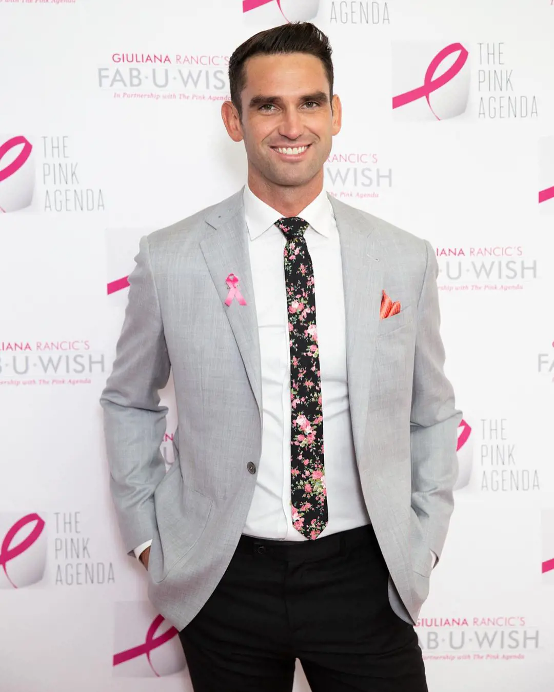 Carl at a gala for women cancer The Pink Agenda