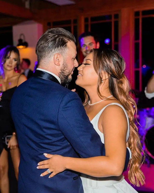 Sobel and his bride dancing on their big day; he shared this beautiful picture on his first Valentine's Day after marriage