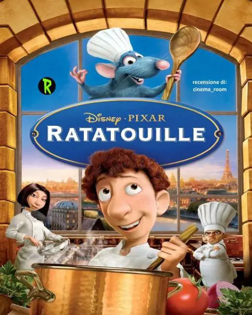 The film title, Ratatouille, refers to the French dish of the same name which is served at the end of the film