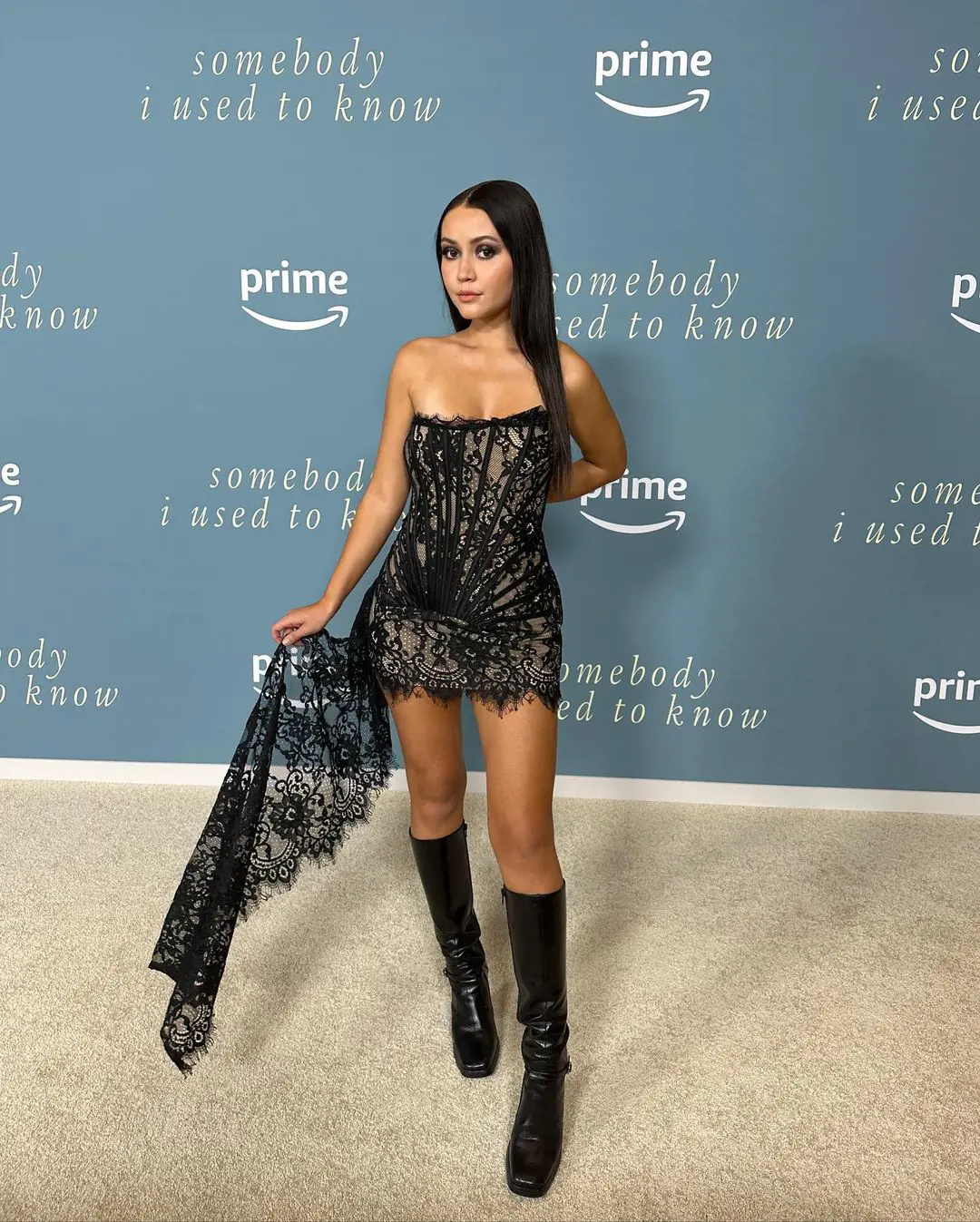 The popular TikToker Lexi was seen at the premiere of prime original movie Somebody I Used To Know On February 3, 2023.